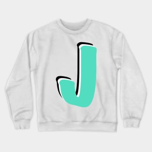 Letter J Crewneck Sweatshirt